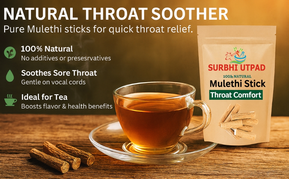 Licorice/Mulethi Stick Powder 100g | Mulethi Powder for Face Pigmentation | Yashtimadhu Powders Supports Digestion, Respiratory & Immunity