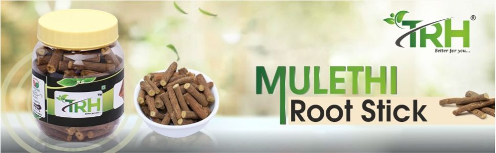 TRH Pure & Natural Licorice Root/Mulethi Stick Yashtimadhu For Health, Skin and Hair Care, Atimadhuram Podi/Athimadhura Hittu - 100gm
