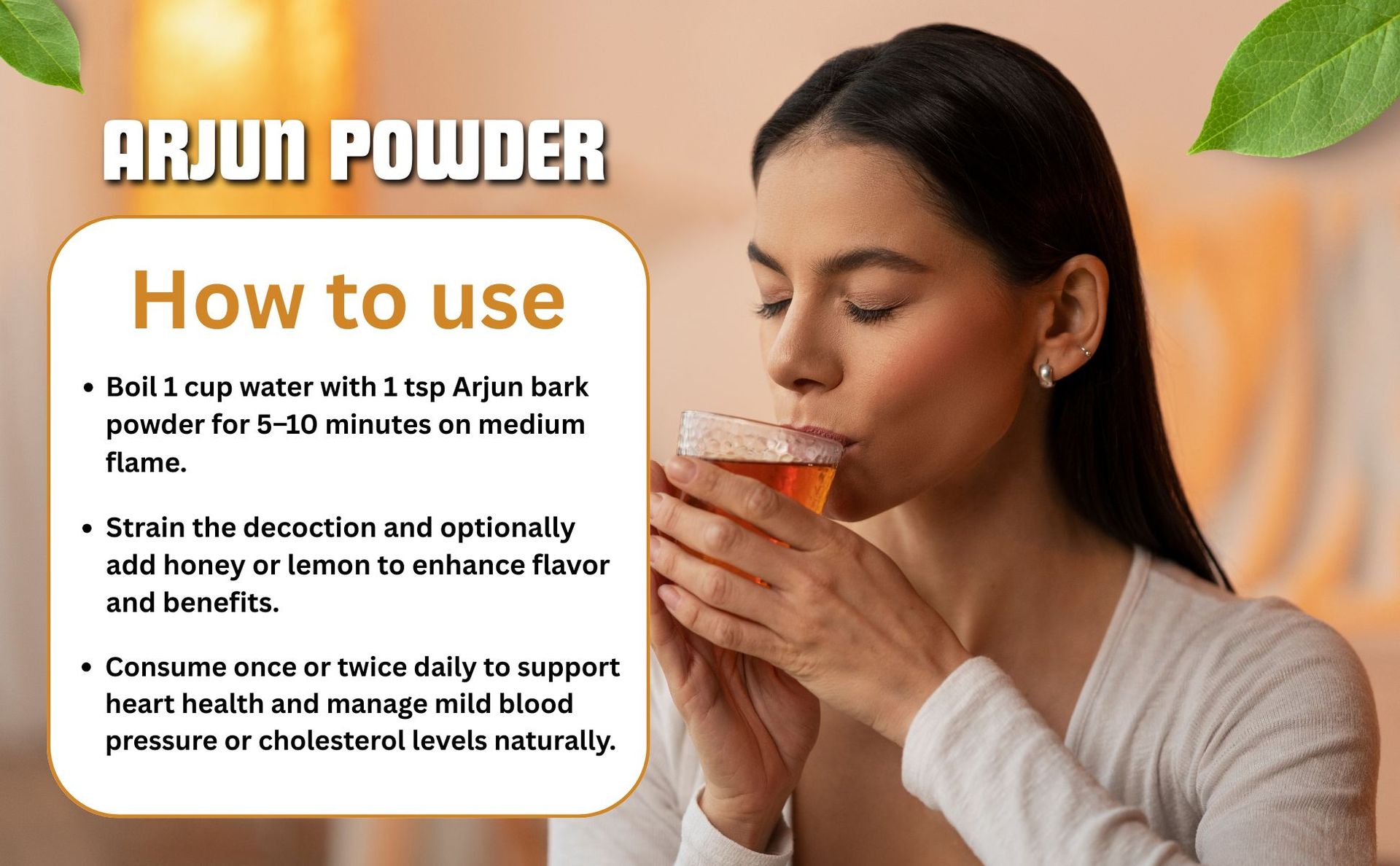 Brijbooti Arjun Ki Chaal Powder 500 Gr - Arjun Chal Tea - Organic Terminalia Arjuna Powder - Support Heart Health | FSSAI, GMP, ISO Certified