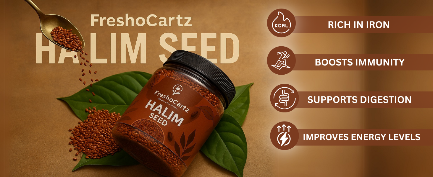 FreshoCartz Garden Cress Halim Seeds 1.6 KG (4 x 400 GM) | Asaliya Halim Seeds For Eating | Non GMO, Immunity Booster Aliv Seeds - Jar Pack