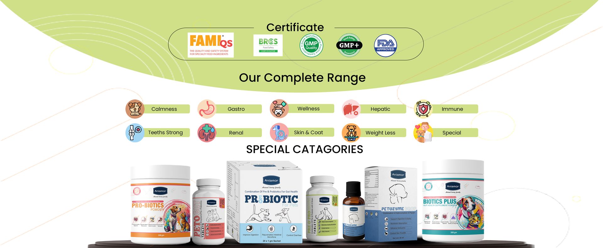 Aniamor Pre - Probiotic Tablets for Dogs and Cats | Probiotics for Dogs | Dog Gut Health Supplement |Helps in Proper Digestion | Dog Supplements | Chicken Flavour | for All Life Stages | 60 Tablets
