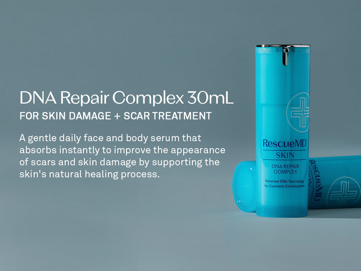 RescueMD DNA Repair Complex Scar Treatment Serum, Redness and Skin Damage Solution, 30mL