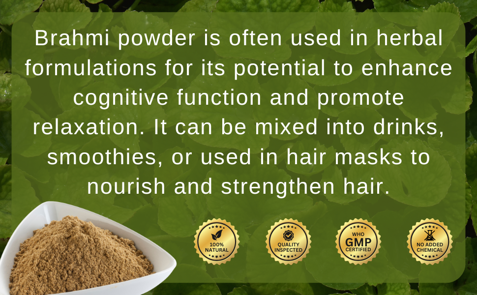 Herbal Hills Brahmi Powder, 200 g, Pack of 1