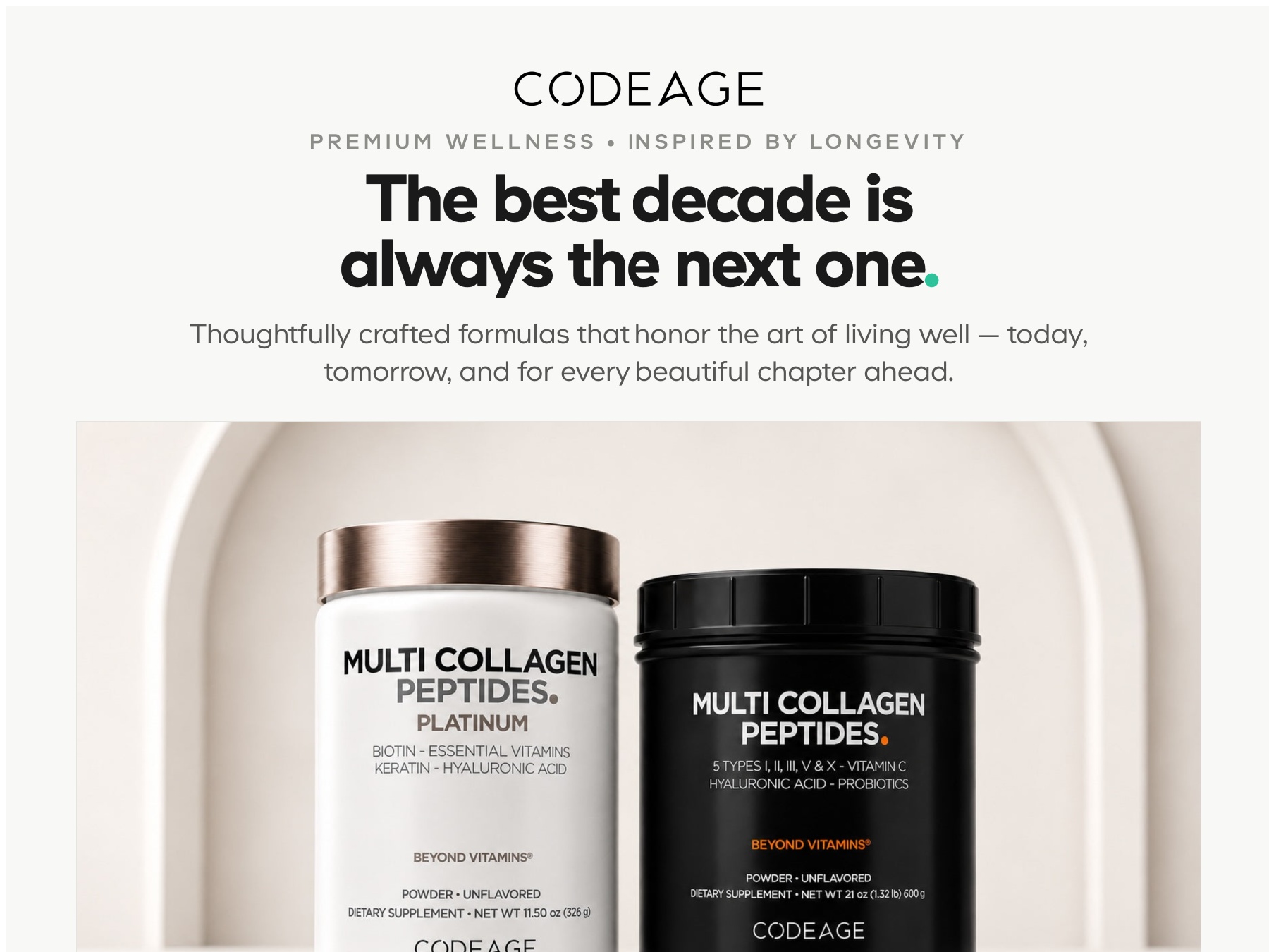 Codeage Multi Collagen Peptides Protein Capsules, 5 Collagen Types, Grass-Fed & Hydrolyzed Bovine Collagen Pills Supplement, Ashwagandha, Amla Berry Vitamins, Collagen Peptides - 90 Capsules