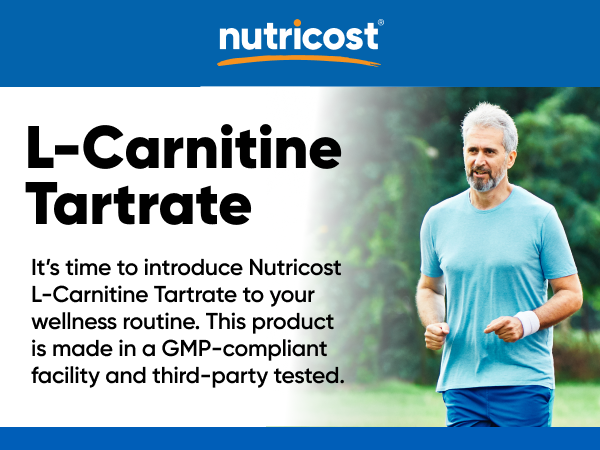Nutricost L-Carnitine Tartrate 1,000mg, 240 Capsules, 120 Servings