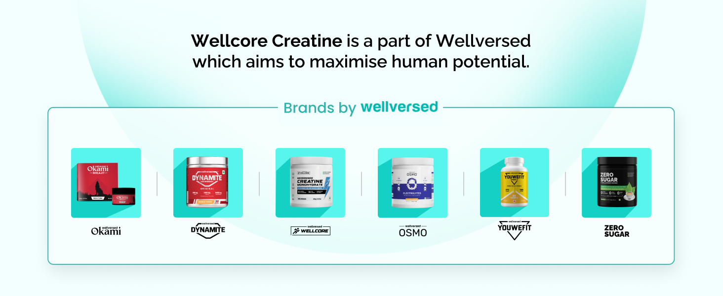 Wellcore Pure Micronised Creatine Powder (33 Servings, Fruit Fusion)