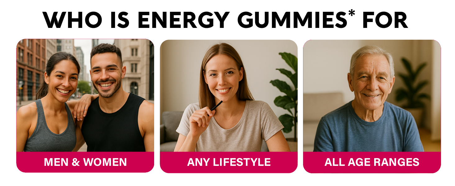 Vitamin B-Complex Gummies for Women & Men - Full B Complex & B12 - 60 Gummy