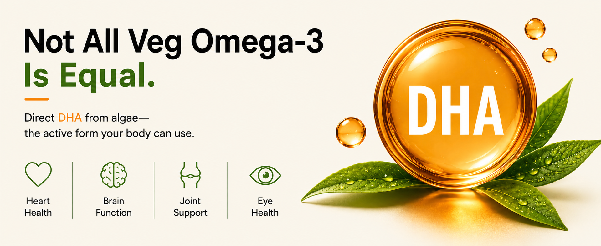 NaturePath Vegetarian Omega 3 | 1000mg Premium Algal Oil | 400mg DHA | Plant-Based Omega-3 Supplement | Supports Heart, Brain & Skin Health | 3rd Party Lab Tested | 50 Veg Capsules