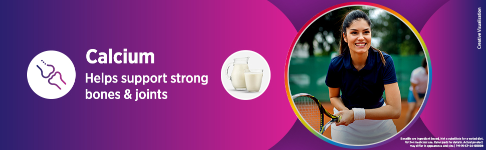 Centrum Ostocalcium Total Chewable Tablets For Women & Men | Vitamin D & Calcium Tablets To Support Strong Bones, Joints & Muscles |30 Tablets