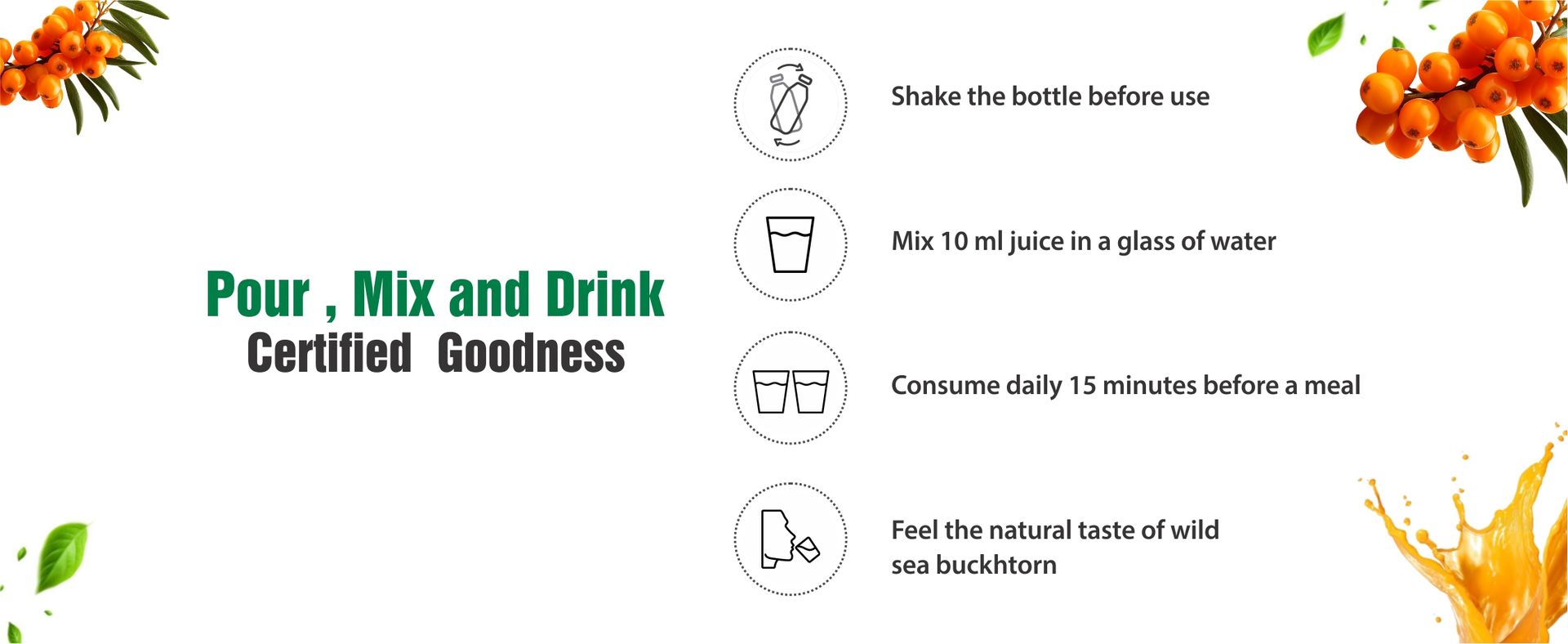 Biosash Seabuckthorn Diabo Juice 250ml | Herbal Supplement with Omega 3 6 7 9 | Blood Sugar & Metabolism Support | Energy & Immunity Booster | Organic Seabuckthorn Juice for Daily Wellness
