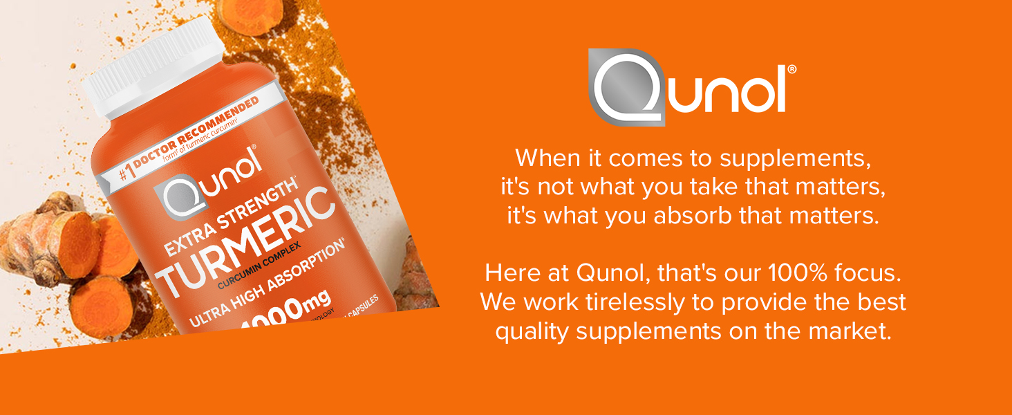 Qunol Turmeric Curcumin 1000mg, Ultra High Absorption Supplement, 150 Count