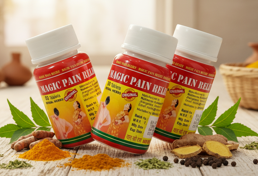 Magic Pain Relief Tablet- 60 Tablets | Pack of 2