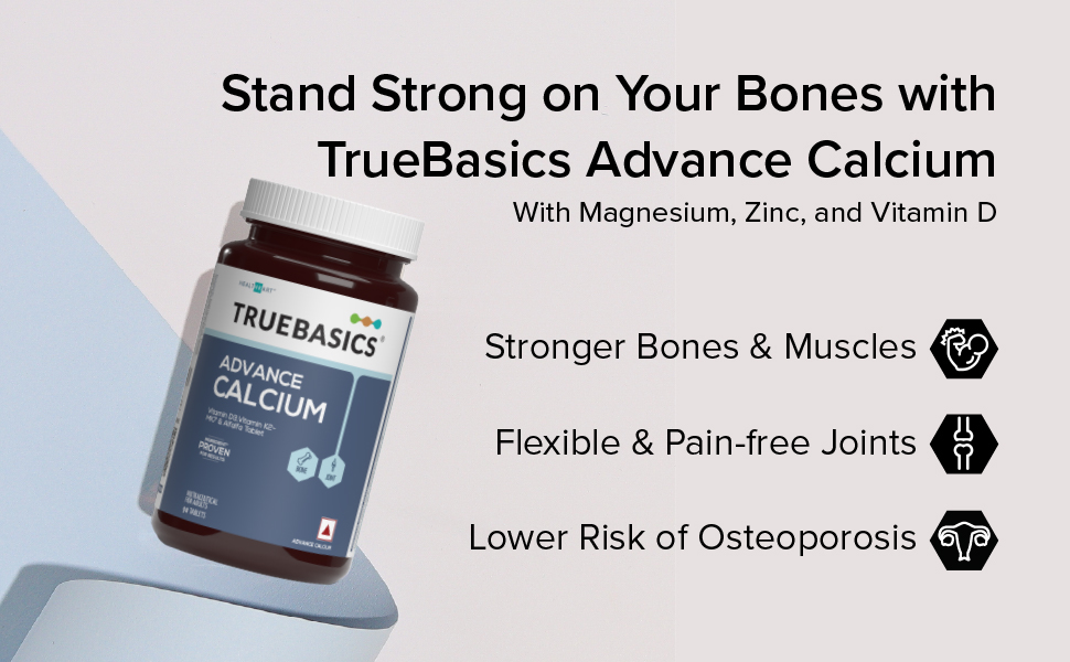 TrueBasics Advance Calcium, 90 Tablets