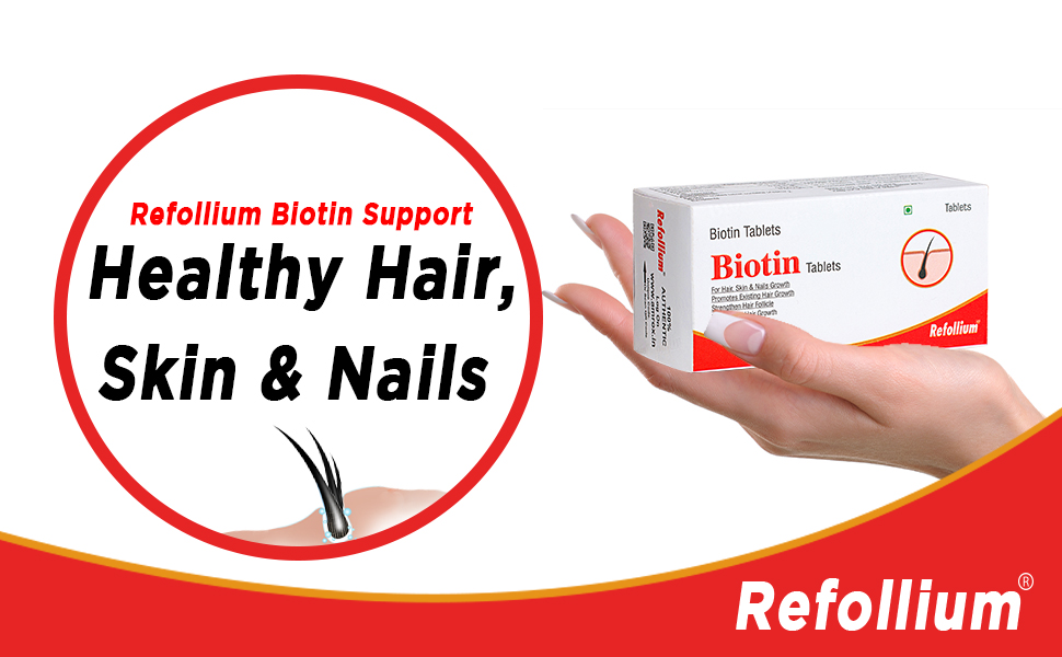 Advanced Biotin - Hair Vitamin Supplement for Men and Women, Tablets (30 Tablets)