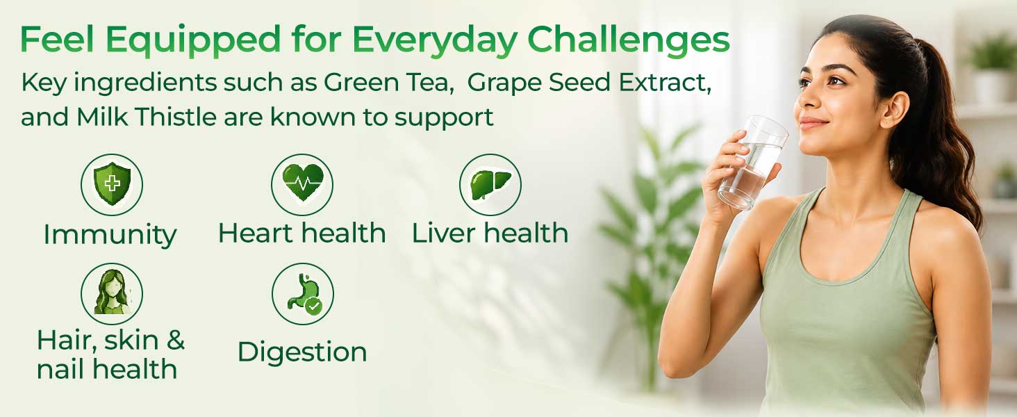INLIFE Super Antioxidant Supplement, Lycopene Curcumin Green Tea, 60 Caps