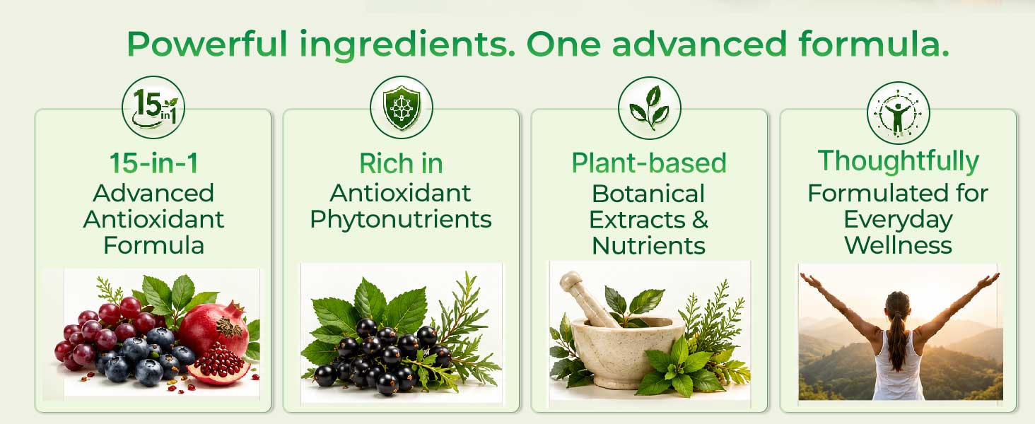 INLIFE Super Antioxidant Supplement, Lycopene Curcumin Green Tea, 60 Caps