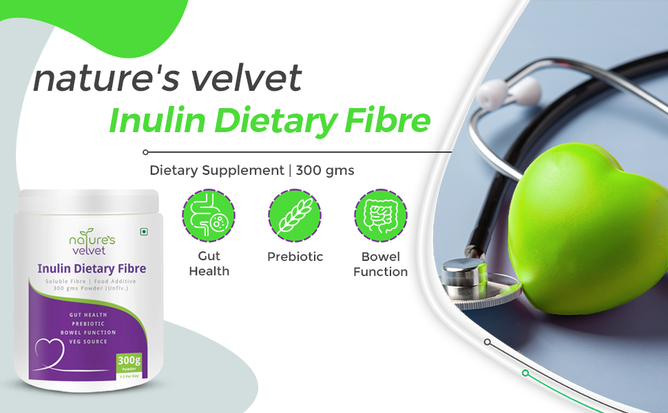 Nature's Velvet Inulin Powder 300grams For Digestive Health (1+1)