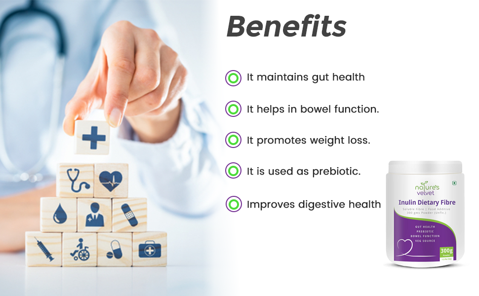 Nature's Velvet Inulin Powder 300grams For Digestive Health (1+1)