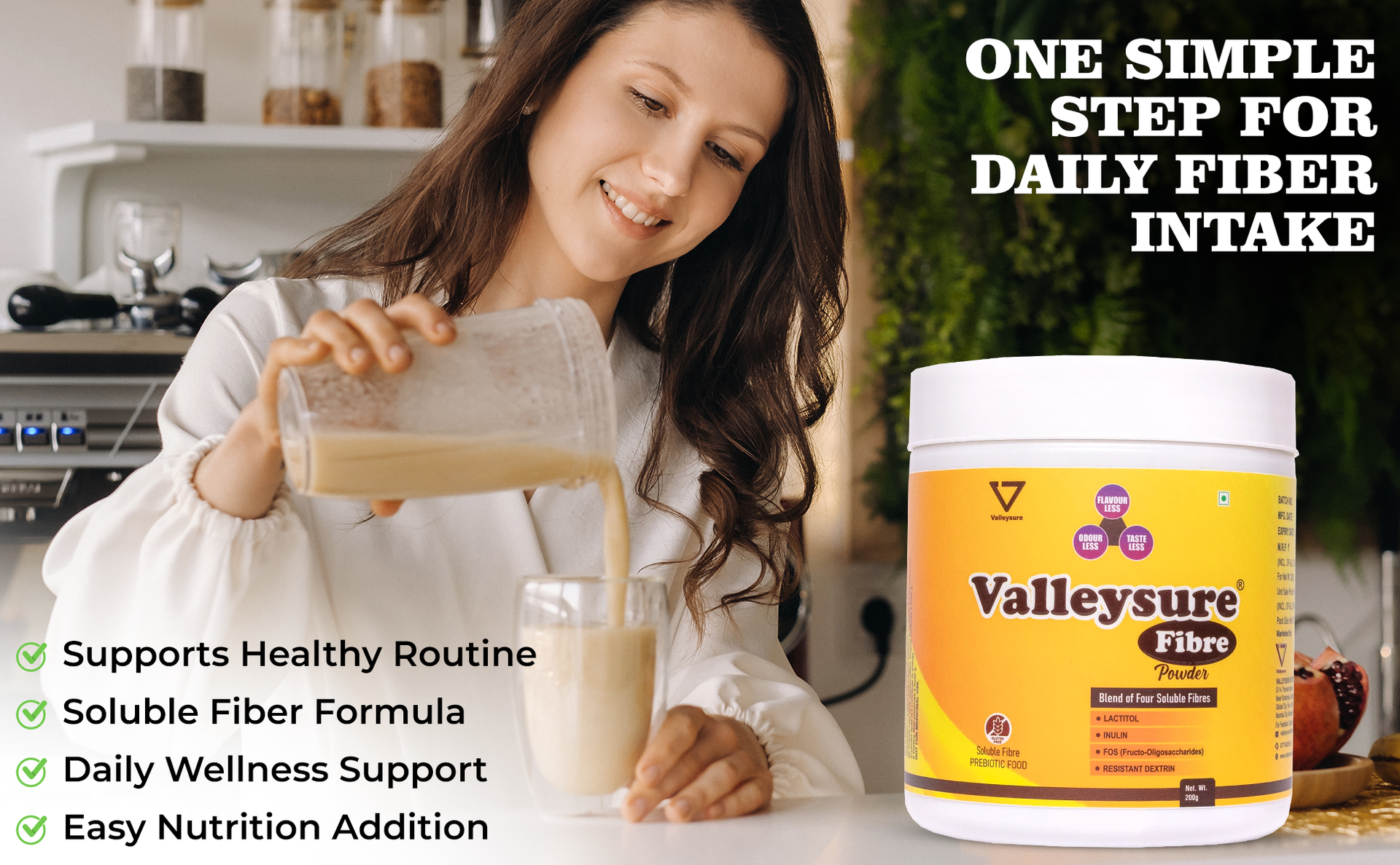 Fiber Powder 200 Grams Natural Dietary Supplement