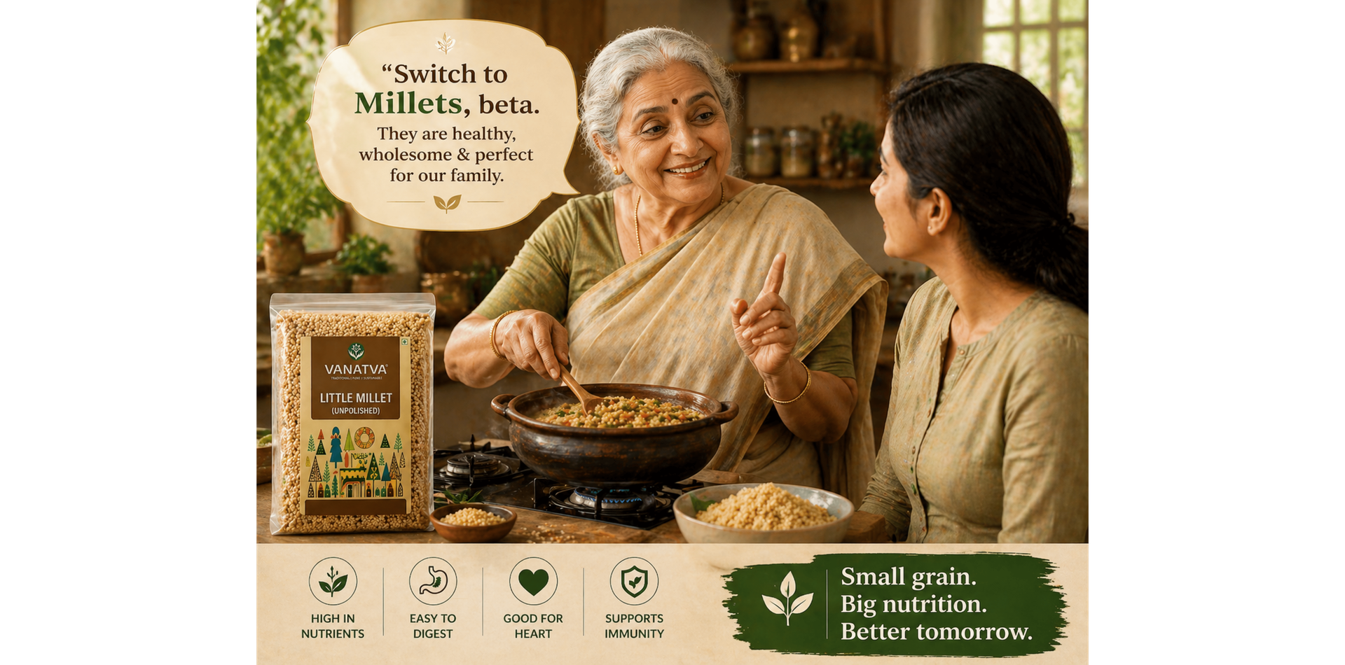 Brown Top Millet 500g | Unpolished Whole Grain | High Fiber & Natural Protein Rich Superfood | Gluten Free Traditional Grain for Daily Nutrition | Healthy Alternative to Refined Grains | Nutrient-Dense Food for Balanced Diet