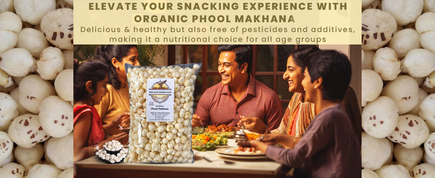 Desi phool makhana Jumbo Handpicked Lotus Seeds/Fox Nuts Big Size Phool Makhana (Pop/Gorgon Nut Puffed Kernels)(Without chamicals) (100Grams)