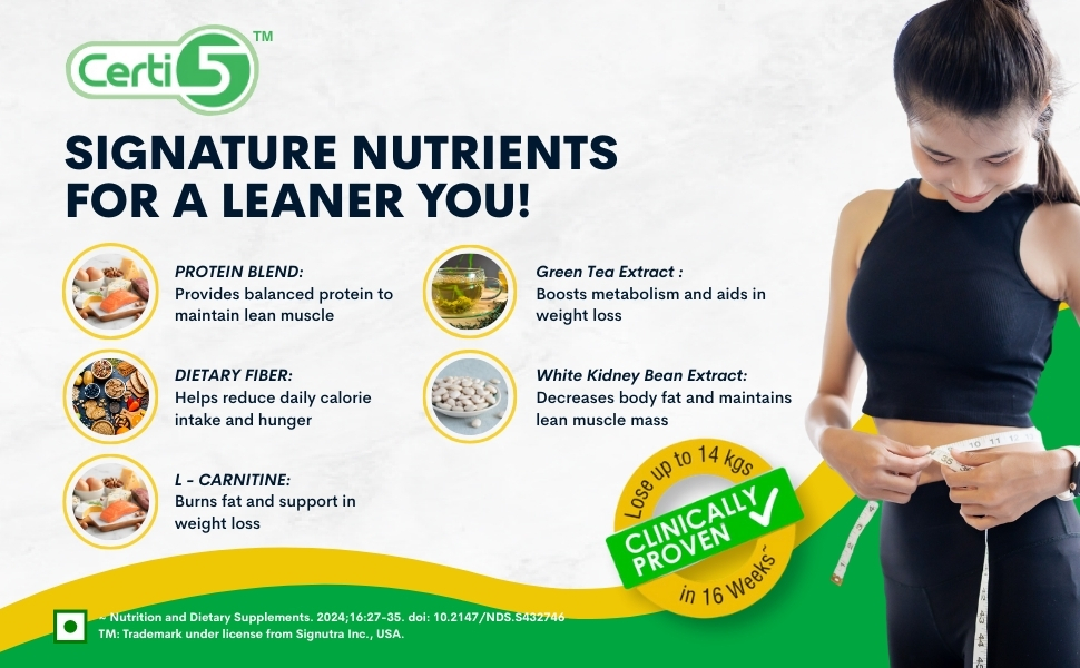 Vidaslim Caffe Latte 400g - Protein Powder For Men & Women Weight Control & Management | Clinically Proven Meal Replacement Protein Health Shake | No Added Sugars | 22.8g Protein Per Serve | Green Tea & White Kidney Bean Extracts