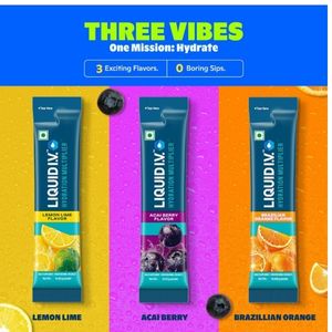 Liquid I.V. Hydration Multiplier – Lemon Lime | Hydration Drink Mix Powder 16 g | Pack of 12 | Sodium & Potassium | Easy-Mix Sticks | No Artificial Sweeteners