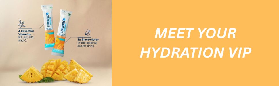 Liquid I.V. Sugar Free - Mango Pineapple | 12 Sticks = 6L Water | Hydration Drink Mix Powder 10g |Sodium, Potassium & Magnesium Hydration Drink|No Sugar
