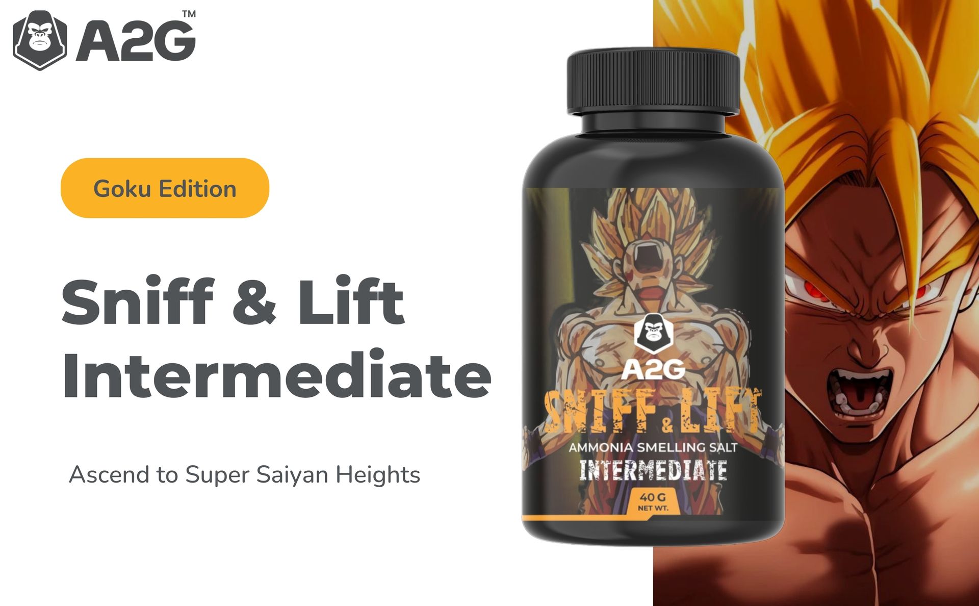 A2G Sniff & Lift Ammonia Smelling Salt | THE HULK EDITION : Unleash the Gamma, Ignite the Fury | For Advanced Lifters | A2G Lifestyle (Hulk Edition)