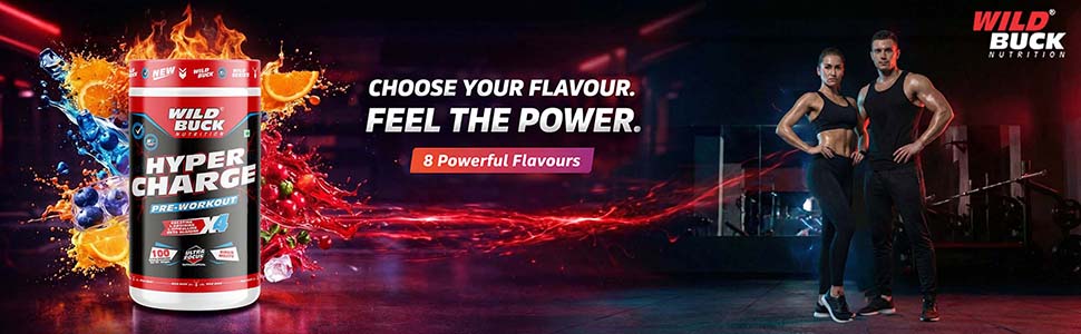 Wild Buck Hyper Charge Pre-X4 Hardcore Pre-Workout Supplement with Creatine Monohydrate, Arginine AAKG, Beta-Alanine & Muscle Pump Formula | Caffeinated Punch for Explosive Energy, Focus & Strength [100 Servings, Virgin Mojito]