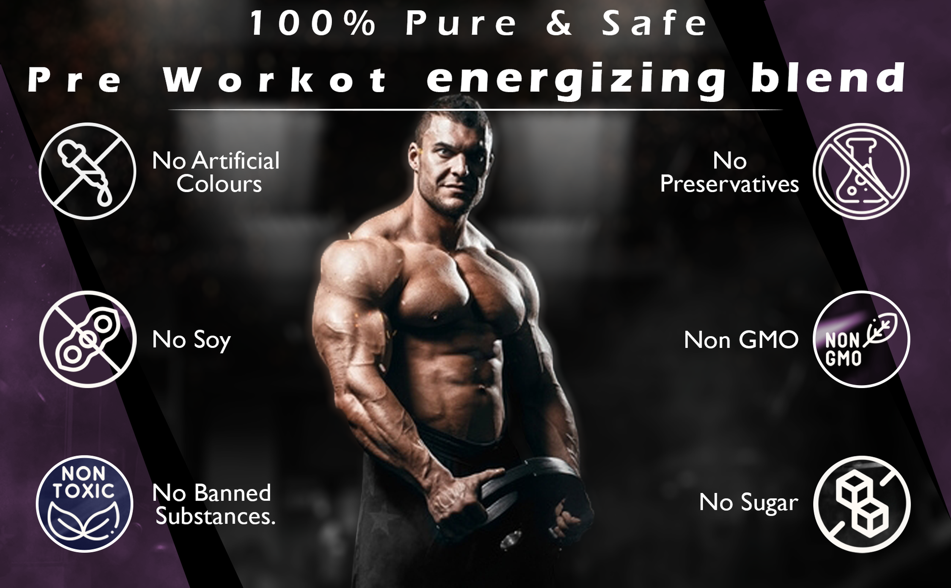 Nakpro Pre Workout Supplement with 100mg Caffeine, 1200mg Creatine Monohydrate and 1200mg Citrulline | Helps in Lean Muscle Building, Improves Workout Performance - 20 Servings (Tangy Orange, 100g)