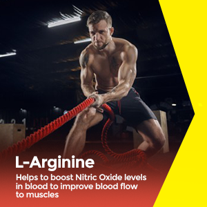 Fast&Up Activate- Caffeine Free Pre-training Drink- 1500 mg L-Arginine & other Active Nutrients- Prevents Oxidative Stress, Boosts Stamina & Metabolism-Orange Flavour- Pack of 20 Effervescent Tablets