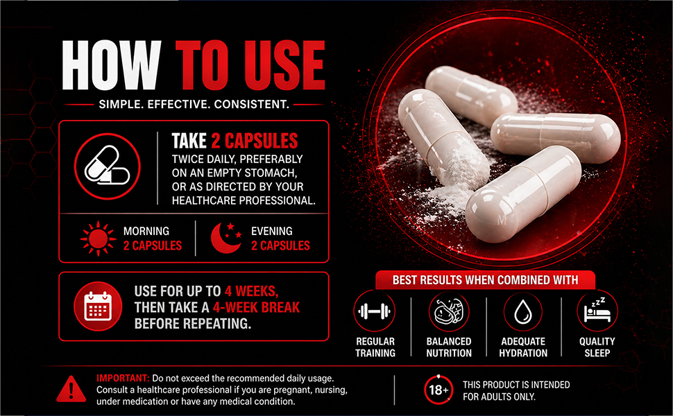 NutriJa D-Aspartic Acid (DAA) Supplement - 60 Capsules