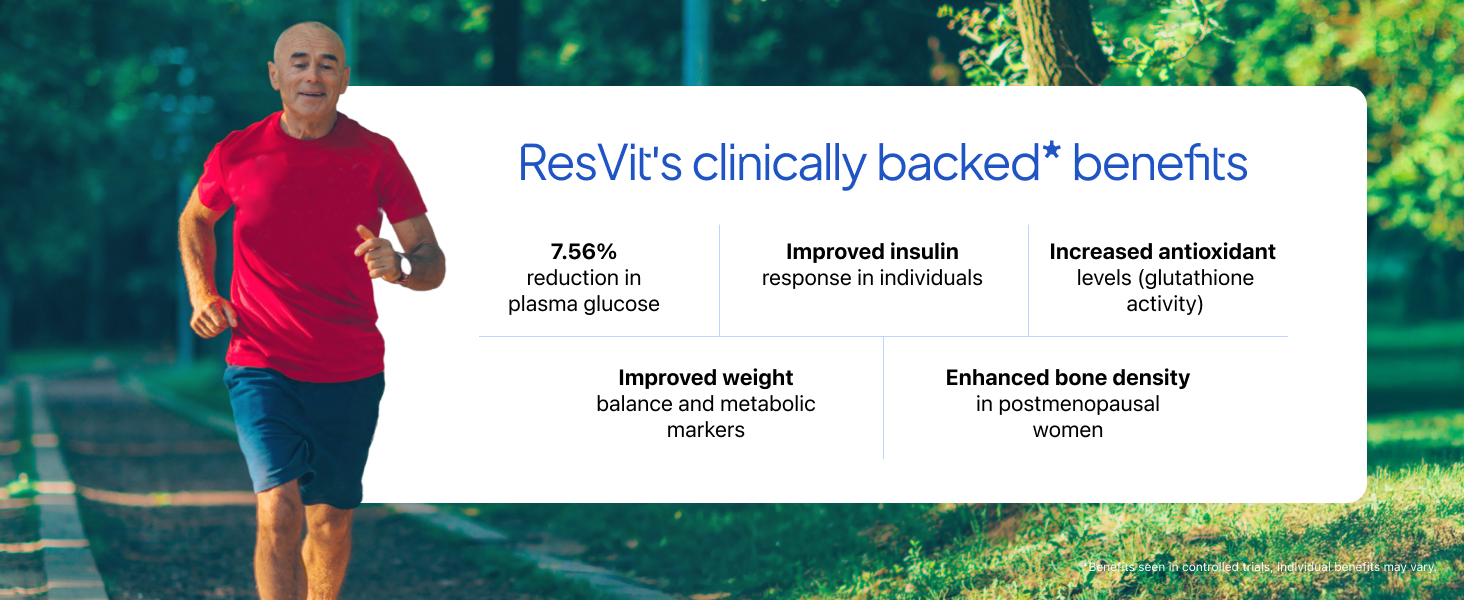 Resveratrol Supplement 300 mg | 12-in-1 Antioxidant Supplement with Glutathione, Trans-Resveratrol & NAC for Cellular Repair, Healthy Skin, Hair, Immunity & Heart | GMO Free | Decode Age ResVit