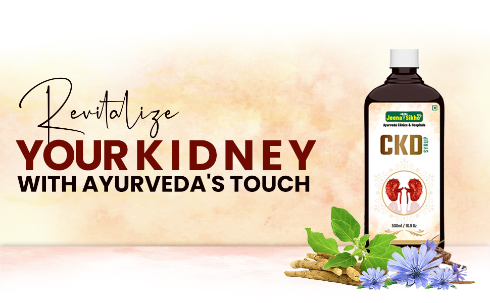 Jeena Sikho CKD/Kidney Care Syrup | Herbal Tonic For Kidney Care | Shatavari, Giloy, And Shudh Shilajeet | Ayurvedic Kidney Tonic For Wellness, 500ml