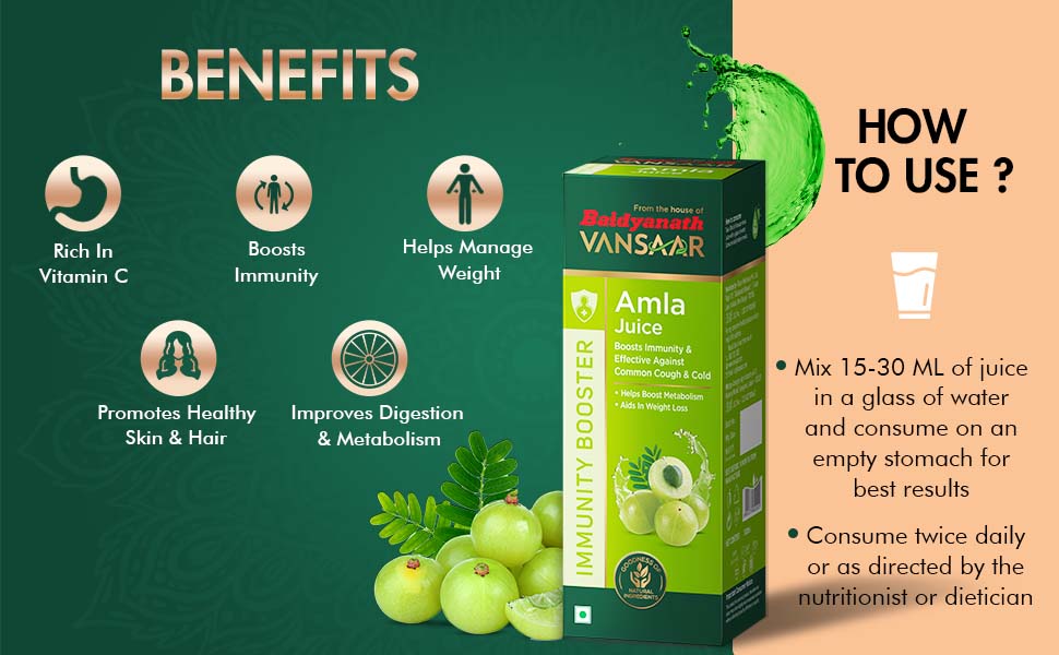 Vansaar Aloe Vera Juice + Amla Juice, 1L + 1L| For Holistic Skin & Hair care | Reduce Hair Fall | Improves Skin Health | Helps Manage Weight | Builds immunity | 100% Ayurveda