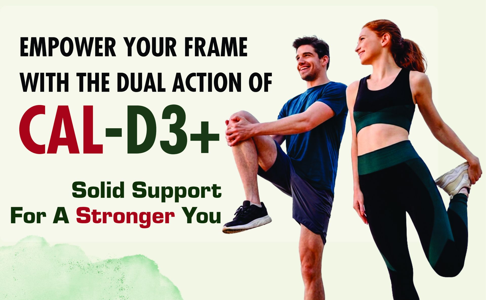 Cal-D3+ Capsules by Rajasthan Aushdhalaya | Calcium Supplement | Essential for Strong & Healthy bones | 60 Capsules
