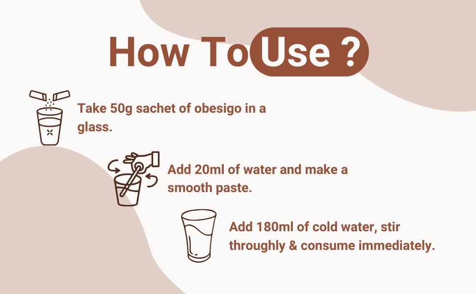 Obesigo BLCD - Meal Replacement Weight Loss & Weight Management Plan | Vanilla - 350Gm (7 Sachets*50g) | Whey Protein & Fiber Enriched | 40.8g Protein/100g, Garcenia Extract, 27 Vitamin & Mineral