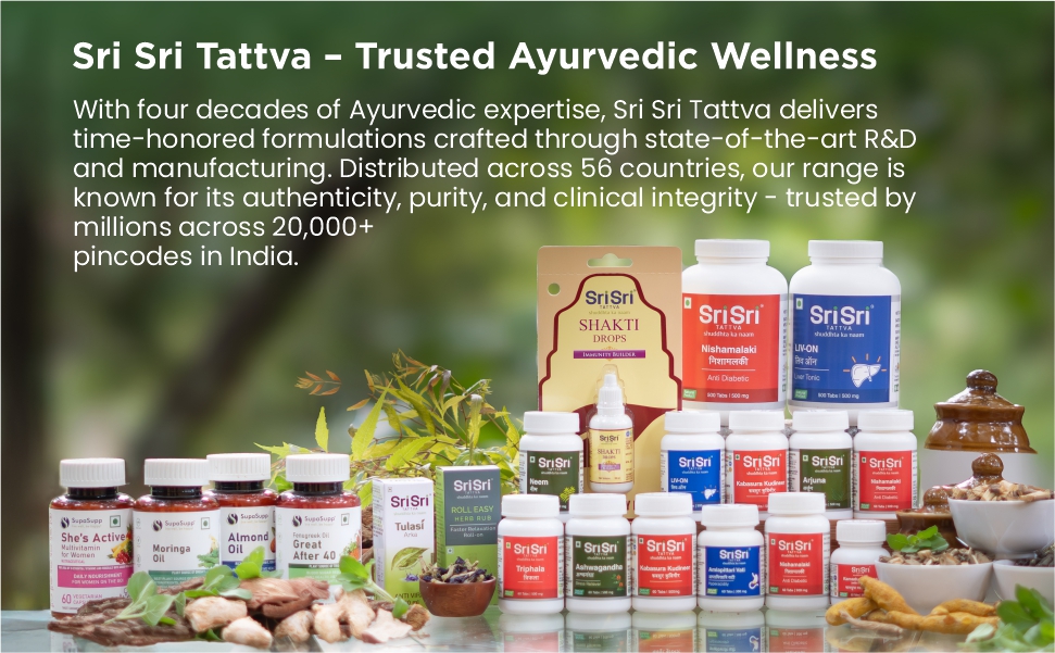 Sri Sri Tattva Neem Tablets - 300 mg, 60 Tablets | Skin & Wellness Support | Supports Healthy Skin & Natural Detox Wellness; With Neem | (60 Tablets x Pack of 3)