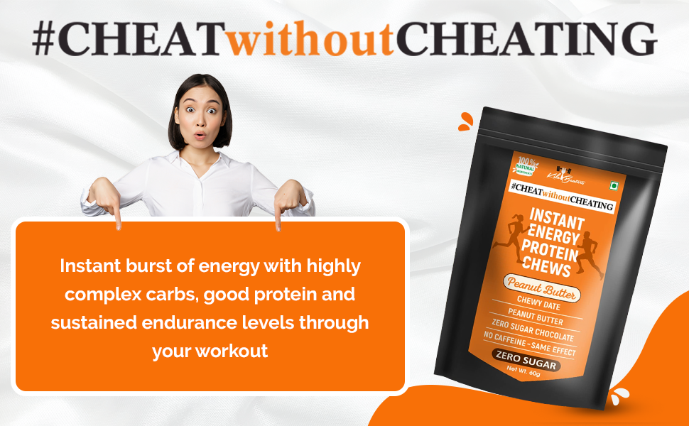 Kilobeaters Healthy Chocolate Bites with Dates,Sugar Free, Instant Energy Chews, No Preservatives - Pack of 3 (60gms Each)