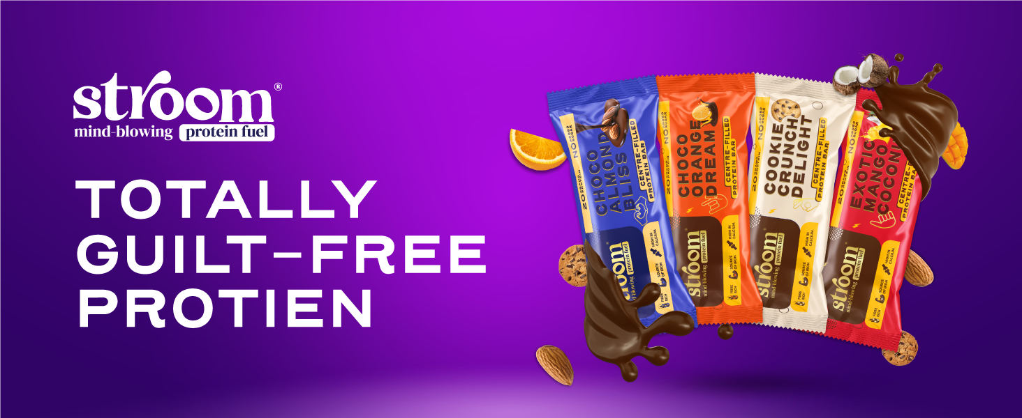 STROOM Protein Bar | Cookie Crunch Delight | Pack Of 5 Bars
