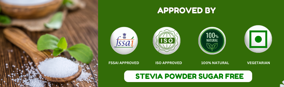 BIPS Sugar Free Stevia Powder 1Kg Jar.