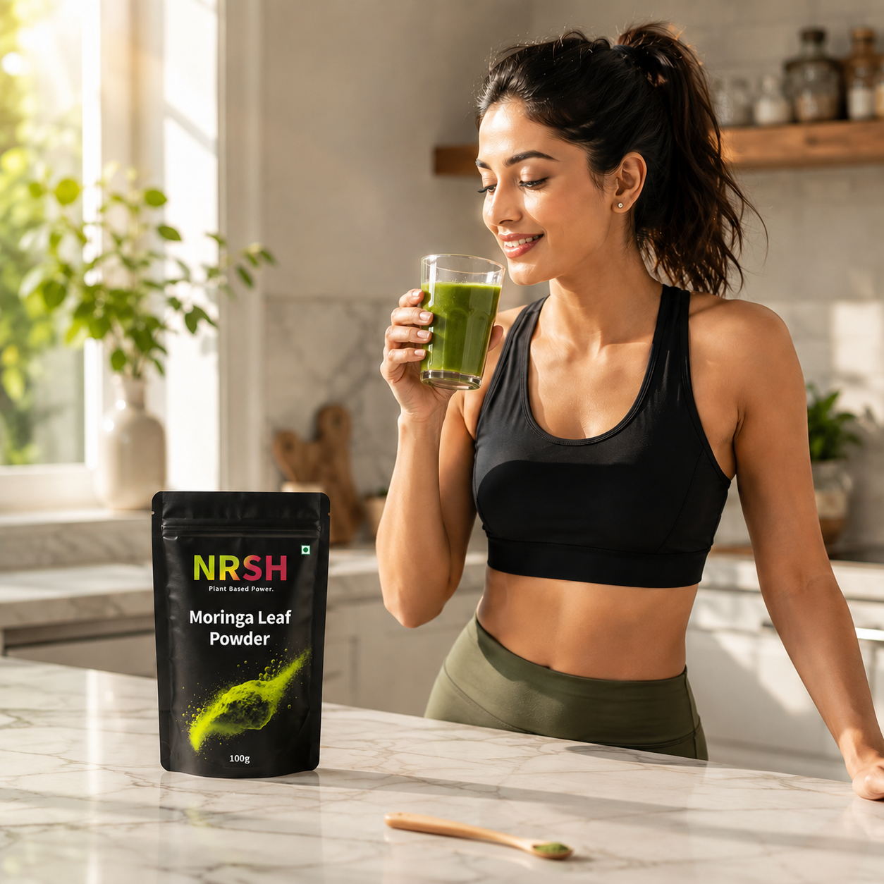 Moringa Leaf Powder | 100g | Single-Ingredient | No Artificial Additives | Vegan | Made in India