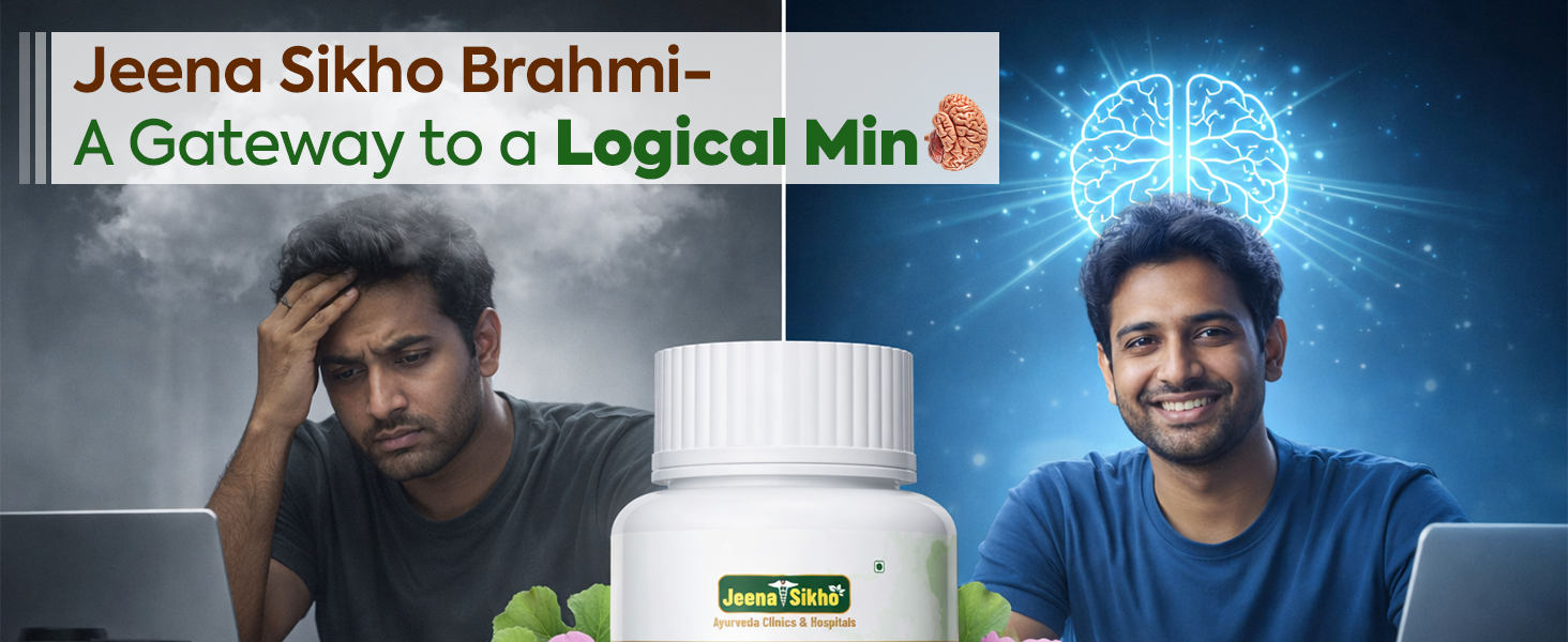 Jeena Sikho Brahmi Tablet | Naturally Supports Mind Wellness | Relieves Stress And Boosts Memory Power, 60 Tablets, Pack of 1