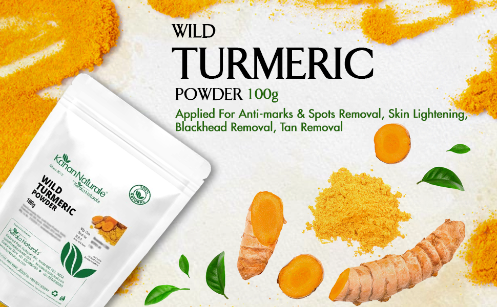 Kerala Naturals Wild Turmeric/Kasthuri Manjal/Haldi/curcuma aromatica Powder 100gm