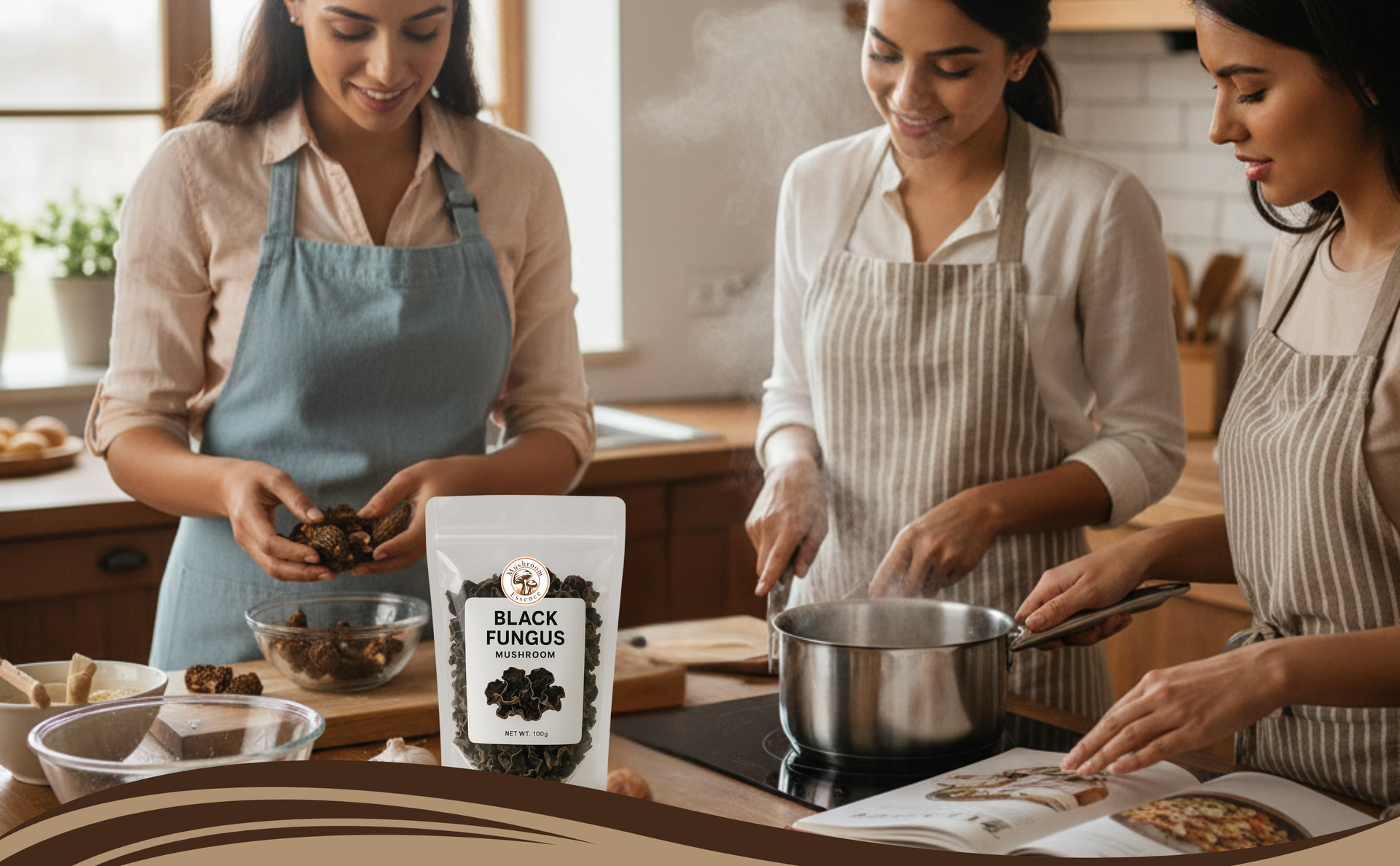 Premium Dried Black Fungus Mushroom | Sun-Dried & Vegan | Rich in Iron, Fiber & Antioxidants | Ideal for Soups, Stir-Fries & Salads | 100g