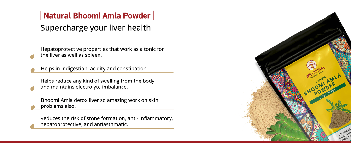 Bhumi Amla Powder 50g | Natural Herbal Powder | Traditional Ayurvedic Herb | Supports Daily Wellness | Made from Premium Quality Bhumi Amla | No Added Preservatives | Herbal Supplement