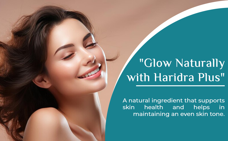 Haridra Plus for pigmentation,dark spots | Natural Glutathione Builder | beautiful glowing skin care with Turmeric extract,Manjistha and Banslochan |60 veg tablets