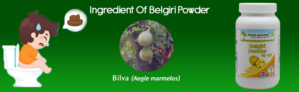 Planet Ayurveda Belgiri Powder - Bealgiri - Bael Phal Dry - Aegle Marmelos - Wood Apple -100 gm