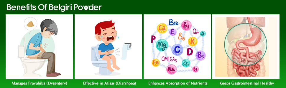 Planet Ayurveda Belgiri Powder - Bealgiri - Bael Phal Dry - Aegle Marmelos - Wood Apple -100 gm